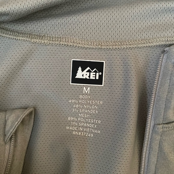 Rei Co-op Women's Lightweight Base Layer Half-Zip Top Gray M - Picture 7 of 16